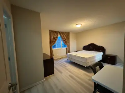 A furnished Master bedroom with private washroom and walk-in closet is available for rent. It includ...