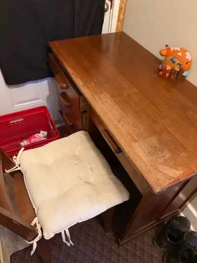 Vintage Desk with Chair, View more