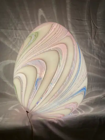 Vintage Murano swirl lamp., View more