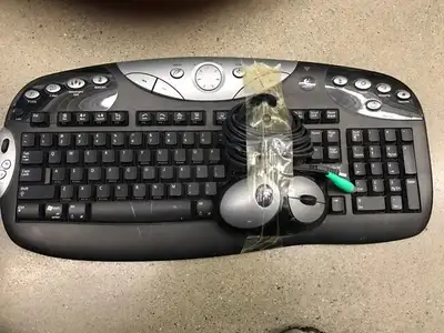 Logitech Wireless Keyboard and Mouse & IBM Keyboard, View more