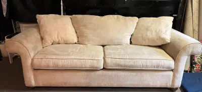 As is free sofa bed. Heavy. Must bring heavy lifters to pick up