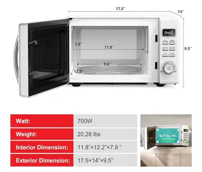 Small Galanz Microwave ( .7 Cubic feet) - Never Used, View more