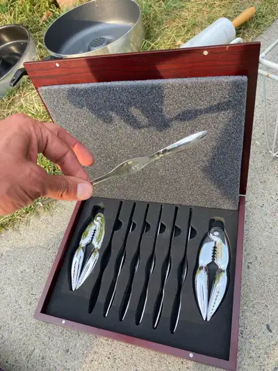 Crab Cracker Set with Knives / Utensils Seafood Kitchen Tools, View more