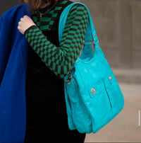 Marc Jacobs turquoise shoulder bag
