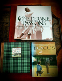 3 Golf Books Hardcover New