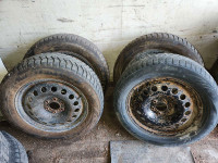 Snow tires on rims for chev uplander or pontiac sv6