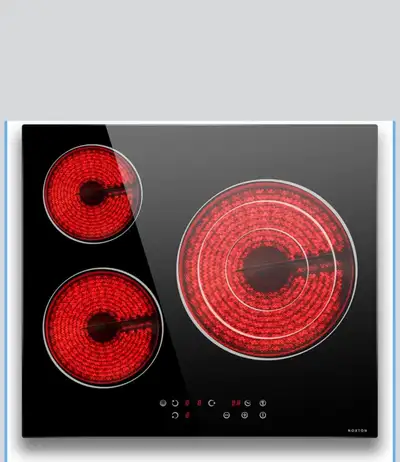 Noxton 24 Inch Electric Cooktop 3 Burners Electric Stove Top, Bu, View more
