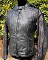 Women's Harley Davidson Crimson leather jacket