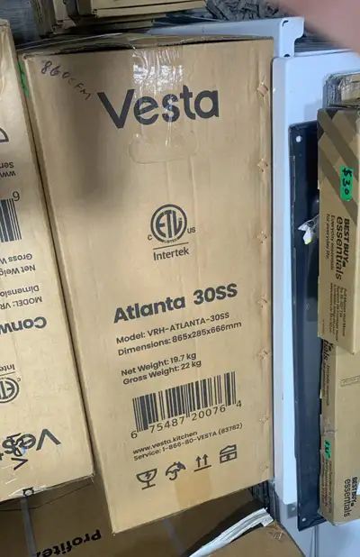 Vesta Atlanta 30SS Range Hood, View more