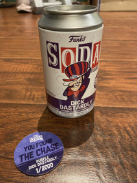 Purple Dick Dastardly Funko Pop Soda CHASE