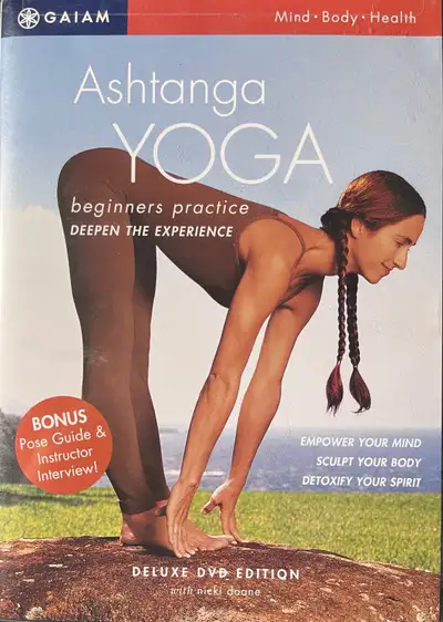 Three DVDs - Yoga and Pilates exercises for beginners., View more