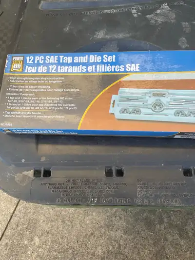 Mastercraft 12 piece tap and die set., View more