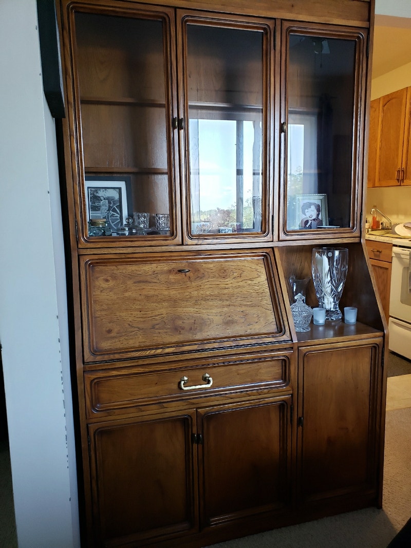 Solid Oak desk Hutches & Display Peterborough