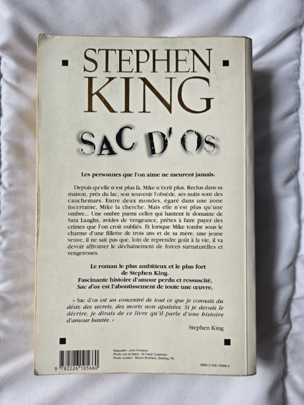 Sac D'Os (Stephen King) dans Autre  à Laval/Rive Nord - Image 2