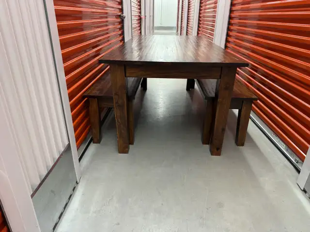 *Free Delivery* Solid Wood Dining Table + 2 Benches in Dining Tables & Sets in Dartmouth - Image 2