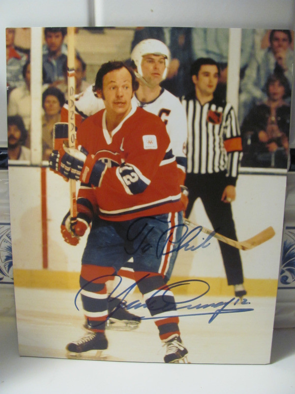 Yvan Cournoyer #12 Montreal Autographed Print in Arts & Collectibles in Edmonton