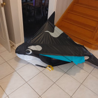 3D ORCA WHALE KITE WITH TOY PLANE