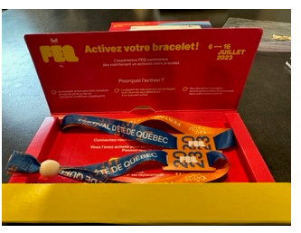 Bracelets pour le festival d'été de Quebec $ 250.00 | Appareils  électroniques | Lanaudière | Kijiji