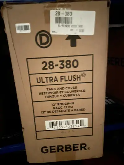 Gerber Ultra Flush Toilet Tank NEW in Box 6L white, View more