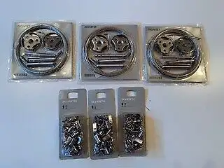 Ikea Dignitet curtain wire with clips (24). I have 3 sets to sell- all brand new and still in origin...