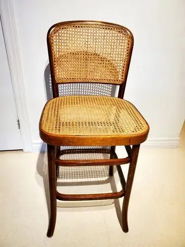 Vintage 1970's Tall Ladder Cane Chair - VGC, View more