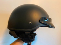Fiber Glass Cruiser Scooter Helmet /Casque XS Motorcycle