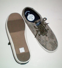 Sperry Canvas Camo Boat Shoe Womens 6.5M