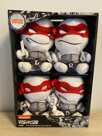 TOMY Club Mocchi TMNT 40th Anniversary Limited Edition 4 Pack, View more