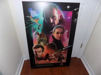 34 X 23 STAR WARS POSTER MOUNTED ON BOARD, EPISODE 1 HEROES, View more