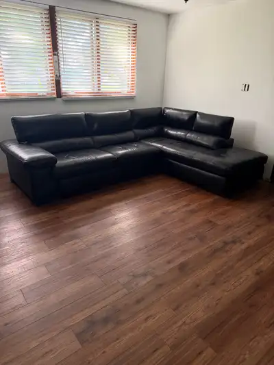 Couch  Leather Sectional , View more