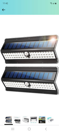 Brand new Solar Motion Sensore lights  2 pcs