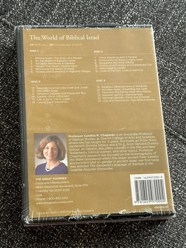 The World of Biblical Israel - The Great Courses - NEW dans CD, DVD et Blu-ray  à Ville de Montréal - Image 2