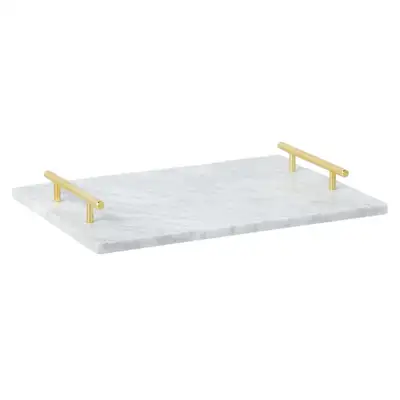 Details: Get the Tara marble tray to add a touch of luxury to your decor. Impress your guests and se...