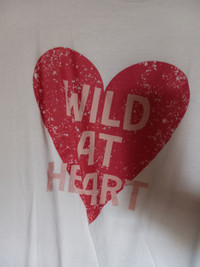 WILD at HEART Tee-Shirt: JOE FRESH / SMALL 100% COTTON