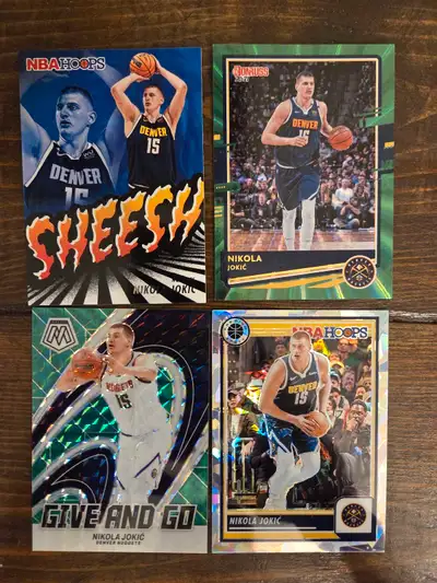 All cards from the 23-24 season except for the Donruss Green laser (20-21)