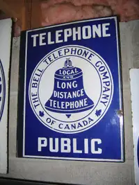 Wanted: Antique \ Vintage - Telephone Signs