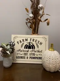 Fall Farm Fresh Wood Sign