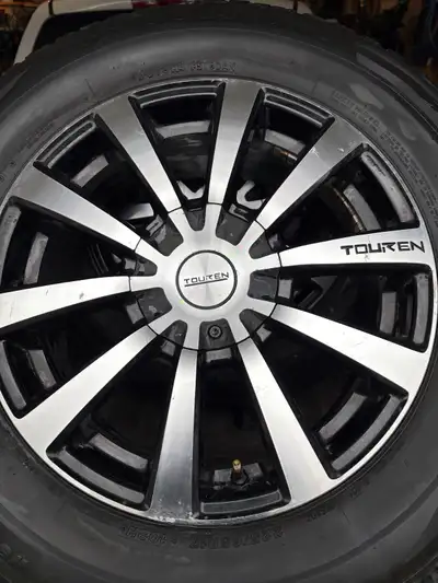 Rims and tires off of a 2018 rogue and will fit other SUVs. Also call 306-290-5197. Bridgestone Bliz...