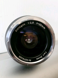 Contarex  Carl Zeiss  Distagon 25mm F/ 2 .8 Lens 