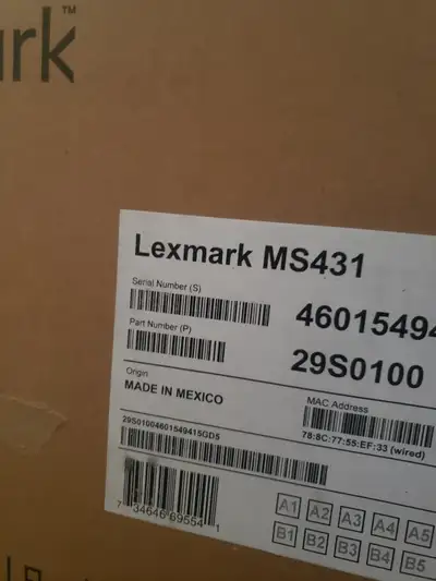 imprimante lexmark MS431dw, View more