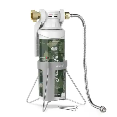 Brand new. Open box. Frizzlife MV99 Lead Free RV water filter system is certified by IAMPO R&T again...