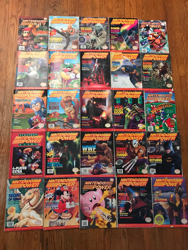 Vintage Nintendo power magazines 80-90s lot (25) $600 obo in Older Generation in Kitchener / Waterloo