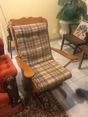Wooden rocking chair, View more