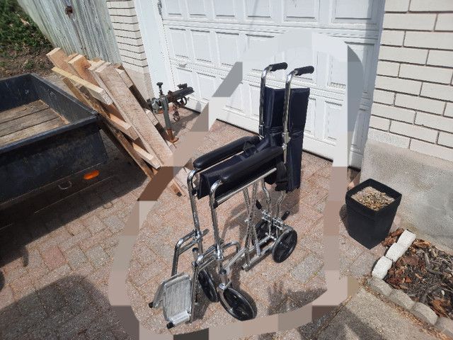 Portable Wheelchair, 16-inch wide seat in Health & Special Needs in Kitchener / Waterloo - Image 2