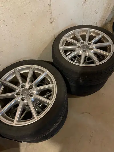 Audi Rims for sale (Rims Only). I had this on my Audi A4, Tire size on it was 245/40 ZR18