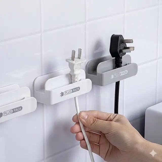  No More Messy Wires! 2-in-1 Plug & Phone Holder  in Cell Phone Accessories in Markham / York Region - Image 3