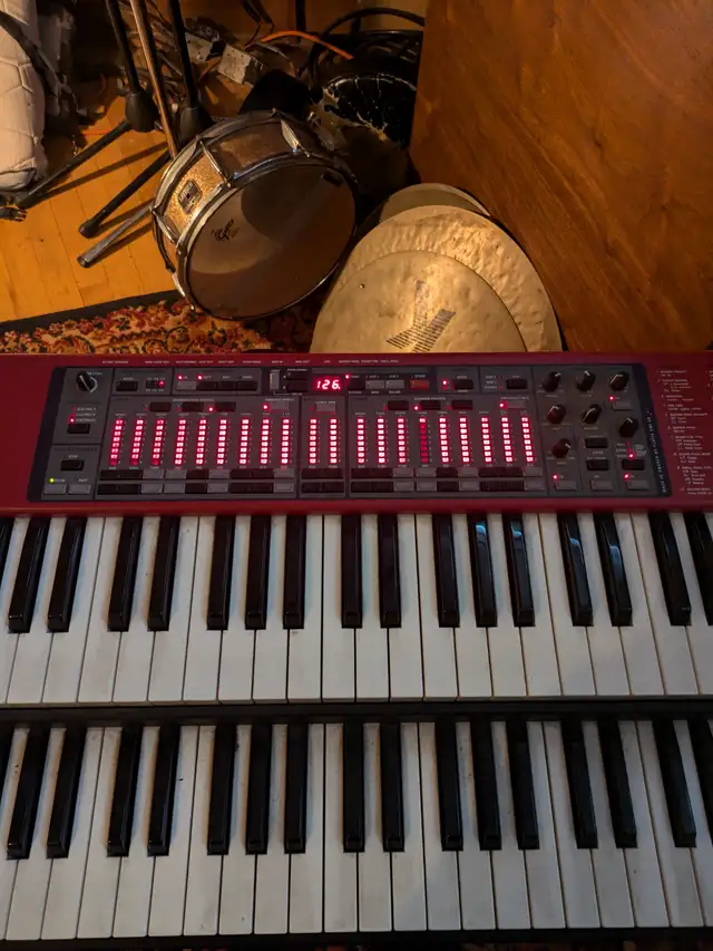 NORD C1 double manual organ with Roland midi  pedals  for sale.63735875639041121