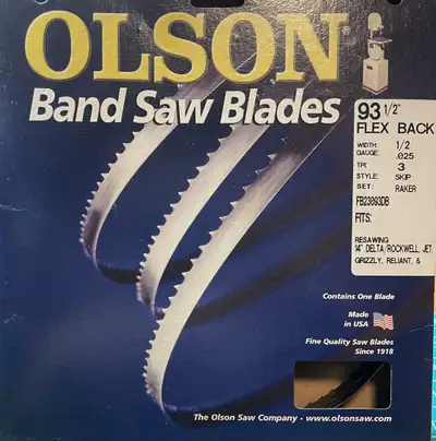 Olson Bandsaw Blades for 14" Bandsaws, View more