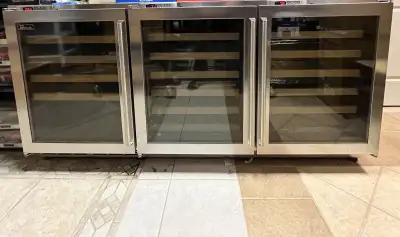 72" INDOOR/OUTDOOR 138 BOTTLE WINE COOLER FULL STAINLESS STEEL, View more