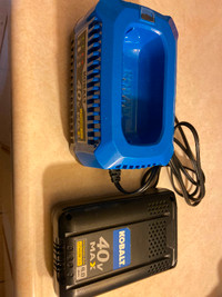 Kobalt - battery and charger for lawnmower -$150
